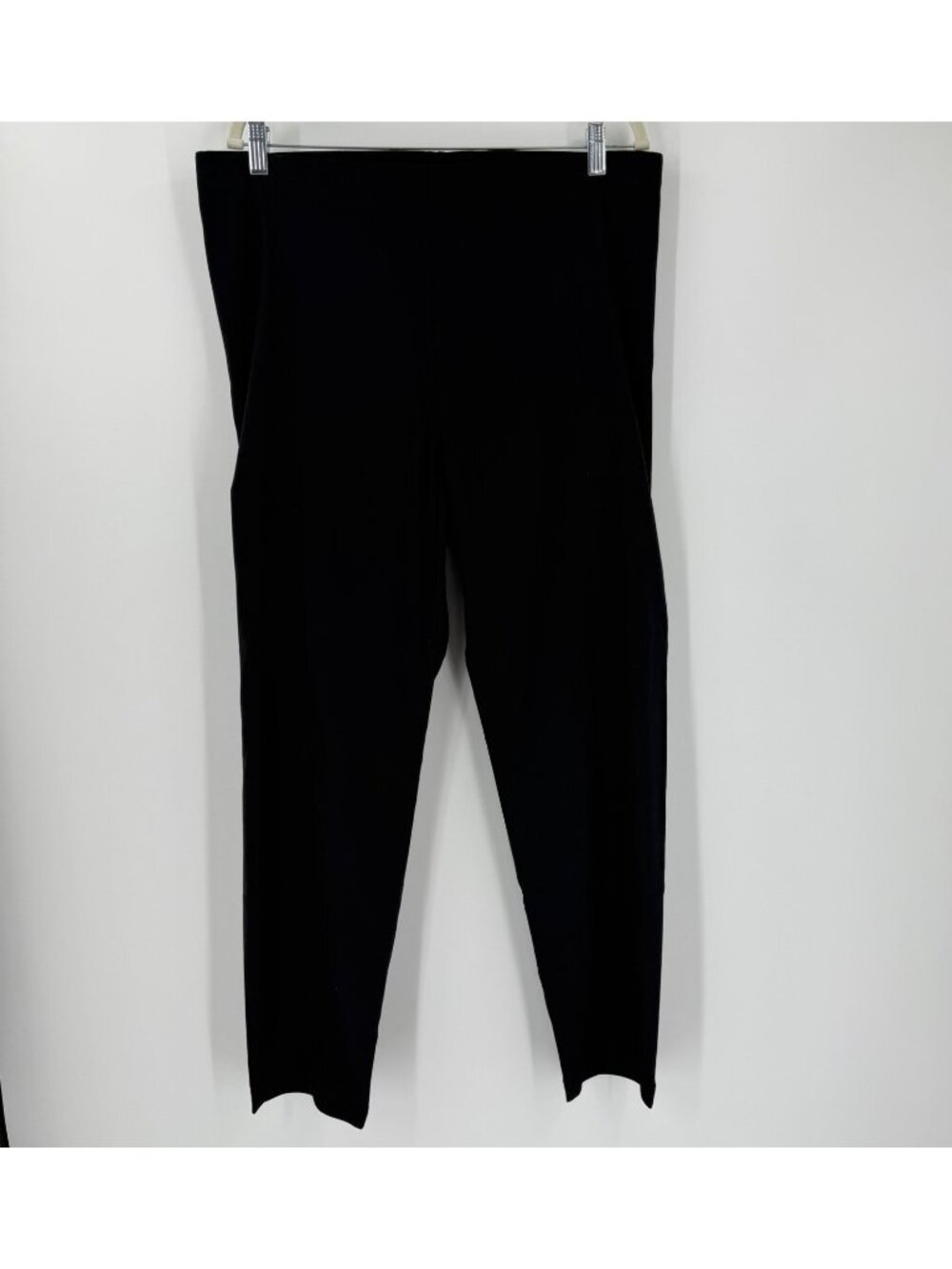 Franne Gold Classic 28 Fit Black Stretch Straight Pants 20 Career Work Pull On